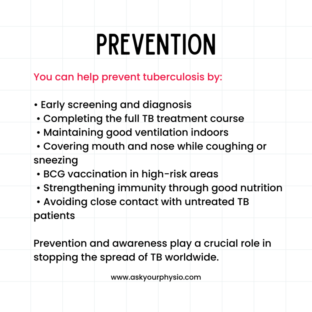 Picture showing Prevention of Tuberculosis Infection on World Tuberculosis Day, 2026 tuberculosis-recovery-is-incomplete-without-physiotherapy
